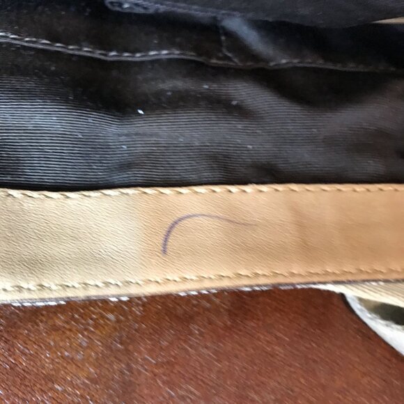 Coach mMessenger Bag Textile Monogram Crossbody Strap Tan READ DAMAGE - Picture 16 of 16